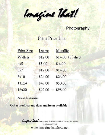 10price list wed